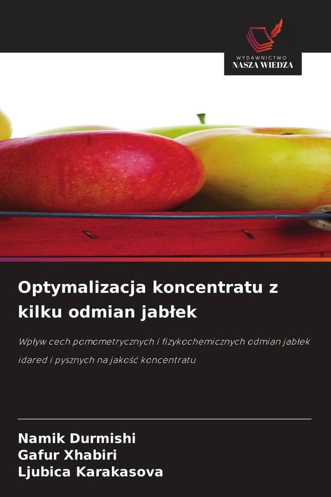 Optymalizacja koncentratu z kilku odmian jabek