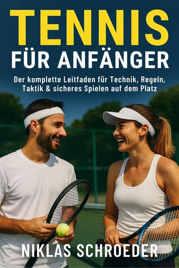 Tennis für Anfänger: Der komplette Leitfaden für Technik, Regeln, Taktik & sicheres Spielen auf dem Platz