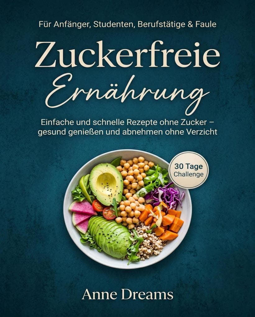 Zuckerfreie Ernährung für Anfänger, Studenten, Berufstätige & Faule