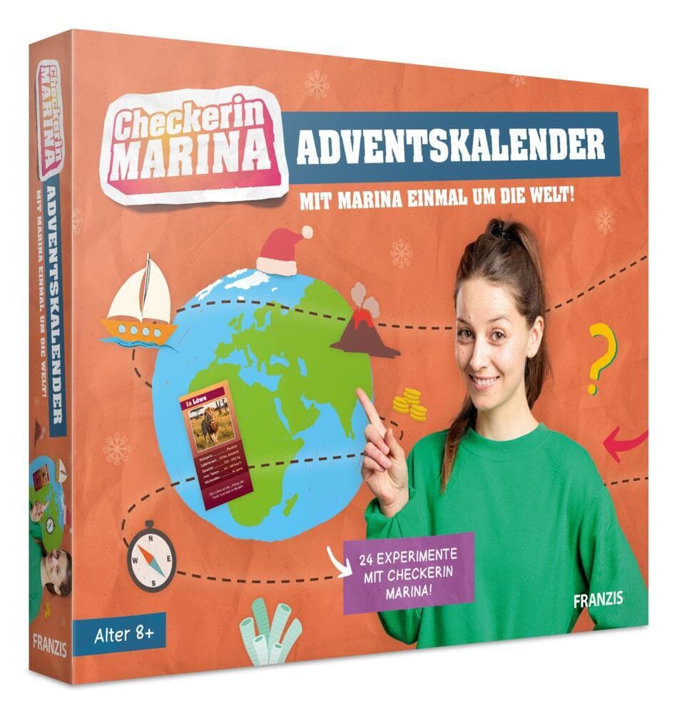 FRANZIS 67259 - Checkerin Marina Adventskalender: Mit Marina einmal um die Welt
