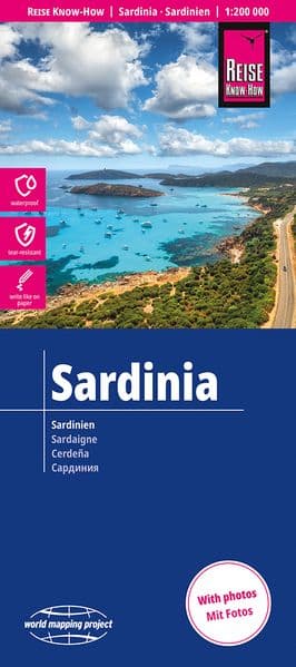 Reise Know-How Landkarte Sardinien | Sardinia (1:200.000)