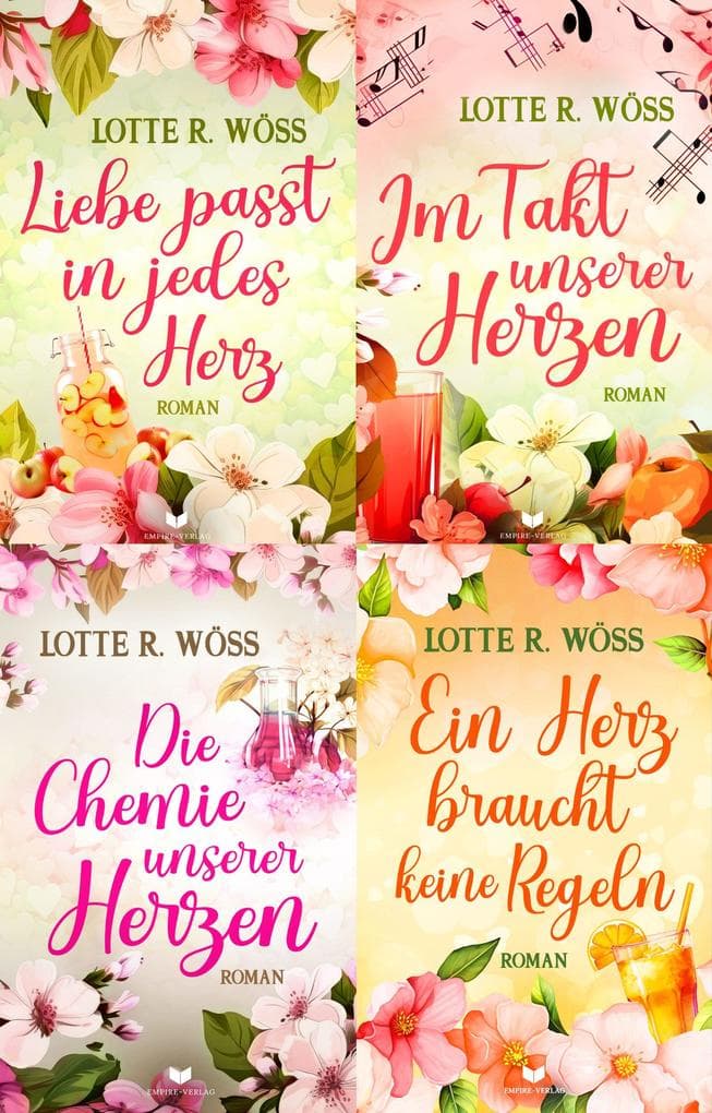 Ein-Schluck-Liebe-Sammelband: Liebe passt in jedes Herz, Im Takt unserer Herzen, Die Chemie unsere Herzen, Ein Herz braucht keine Regeln