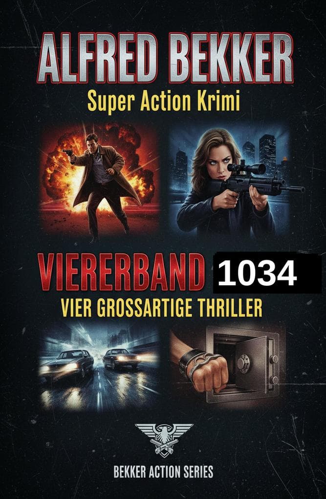 Super Action Krimi Viererband 1034 - Vier großartige Thriller