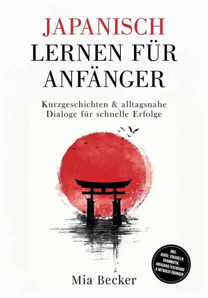 Japanisch lernen für Anfänger: Kurzgeschichten & alltagsnahe Dialoge für schnelle Erfolge - inkl. Audio, Vokabeln, Grammatik, Hiragana/Katakana & Mitmach-Übungen