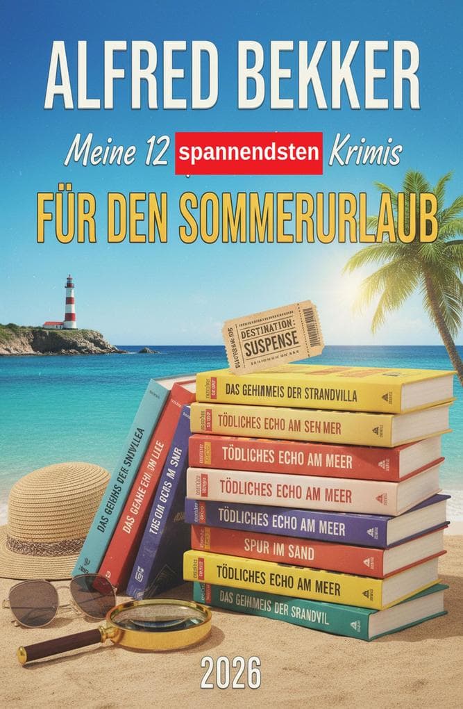 Meine 12 spannendsten Krimis für den Sommerurlaub 2026