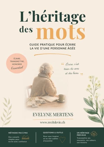 L'héritage des mots Guide pratique pour écrire la vie d'une personne âgée