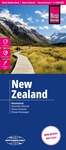 Reise Know-How Landkarte Neuseeland | New Zealand (1:1.000.000)