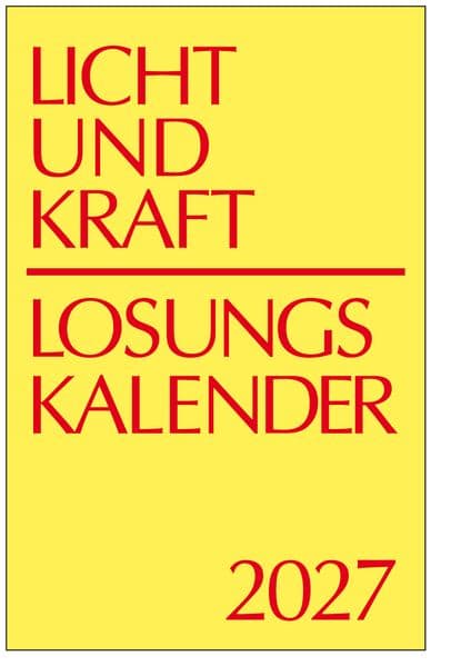 Licht und Kraft/Losungskalender 2027 Reiseausgabe