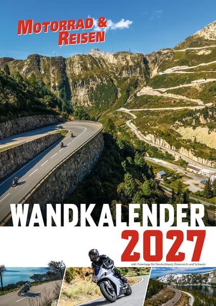 Motorrad & Reisen Foto-Wandkalender 2027 DIN A2