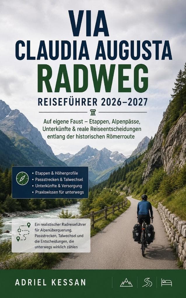 Via Claudia Augusta Radweg Reiseführer 2026-2027