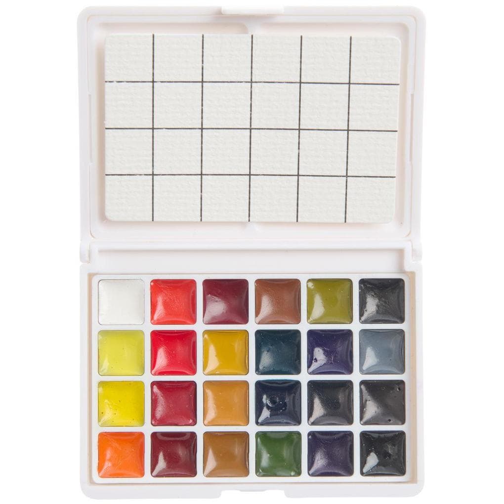 Mini Aquarellfarbkasten, 24 Farben Standart