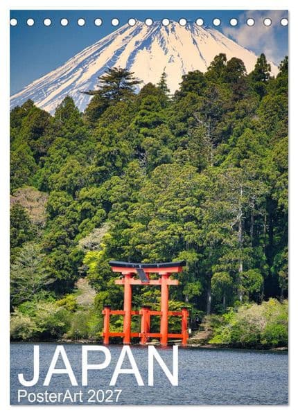 Japan PosterArt (Tischkalender 2027 DIN A5 hoch), CALVENDO Monatskalender