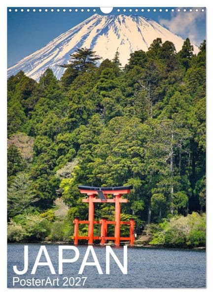 Japan PosterArt (Wandkalender 2027 DIN A3 hoch), CALVENDO Monatskalender