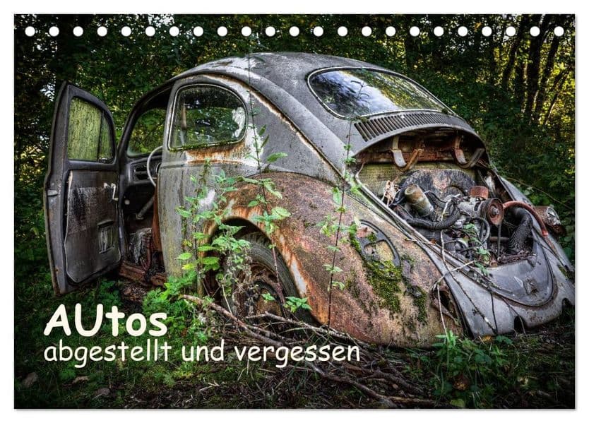 Autos, abgestellt und vergessen (Tischkalender 2027 DIN A5 quer), CALVENDO Monatskalender