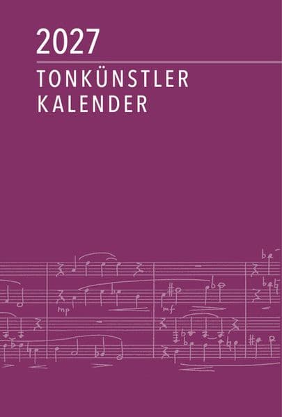 Tonkünstler-Kalender 2027