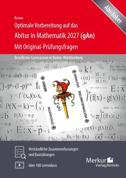 Optimale Vorbereitung auf das Abitur in Mathematik 2027 (gAn)