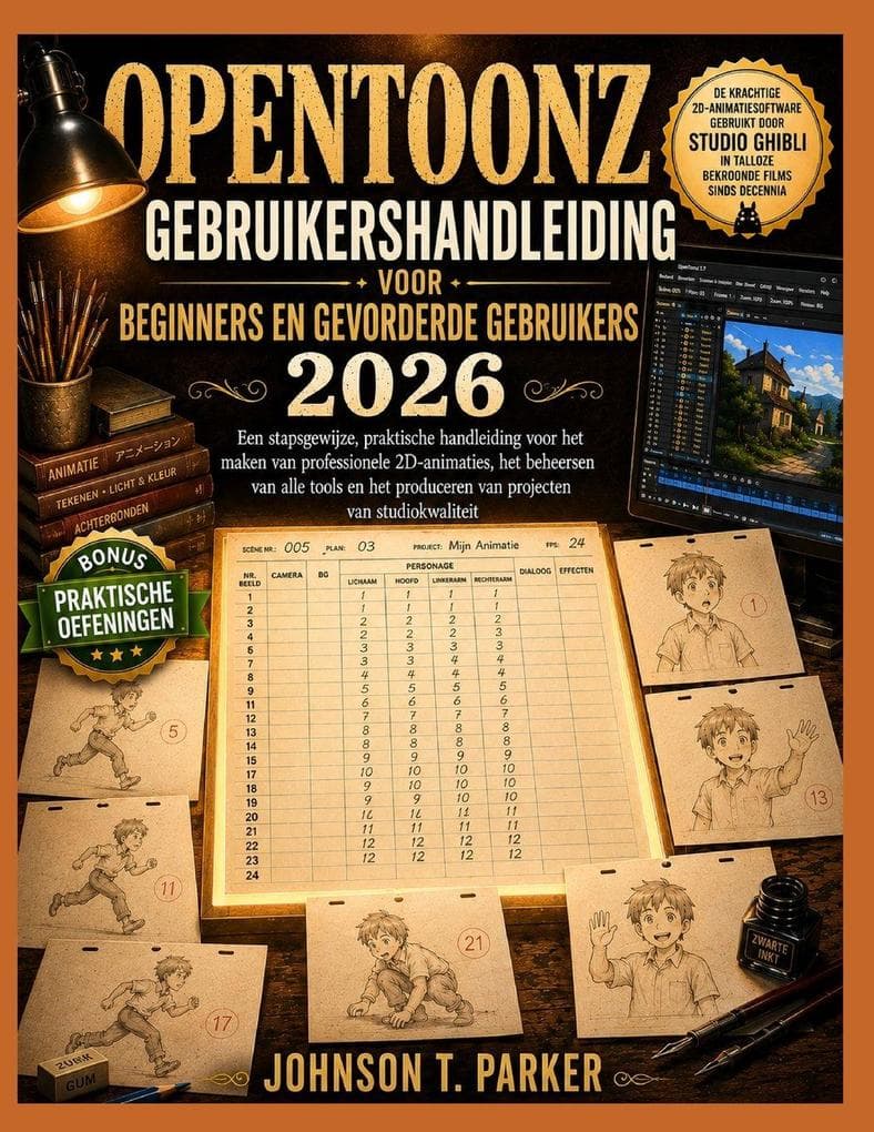 OPENTOONZ GEBRUIKERSHANDLEIDING VOOR BEGINNERS EN GEVORDERDE GEBRUIKERS 2026