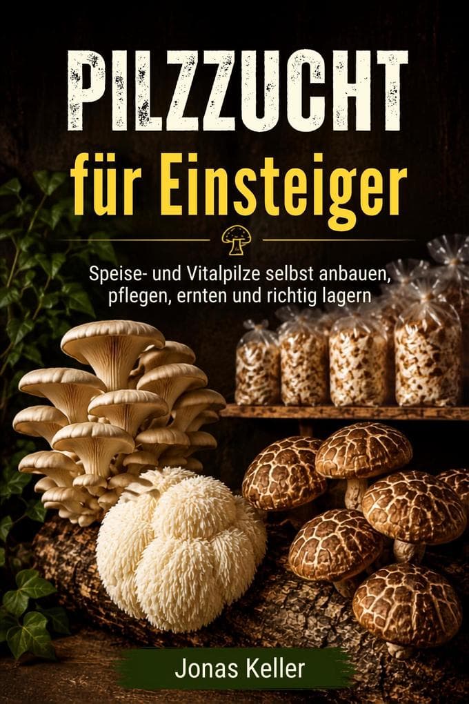 Pilzzucht für Einsteiger: Speise- und Vitalpilze selbst anbauen, pflegen, ernten und richtig lagern