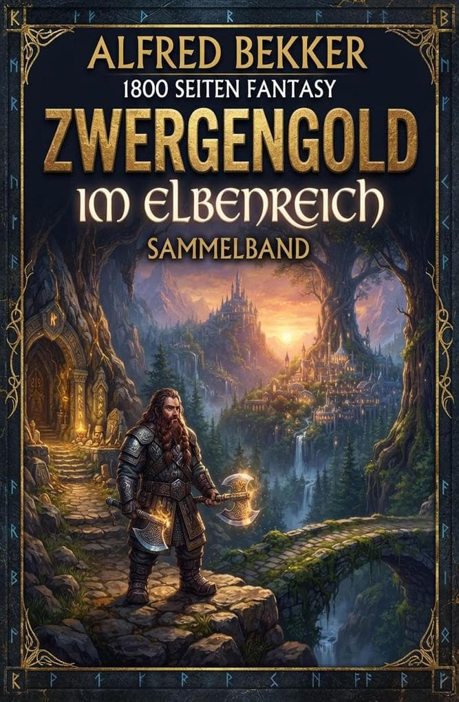 1800 Seiten Fantasy: Zwergengold im Elbenreich: Sammelband
