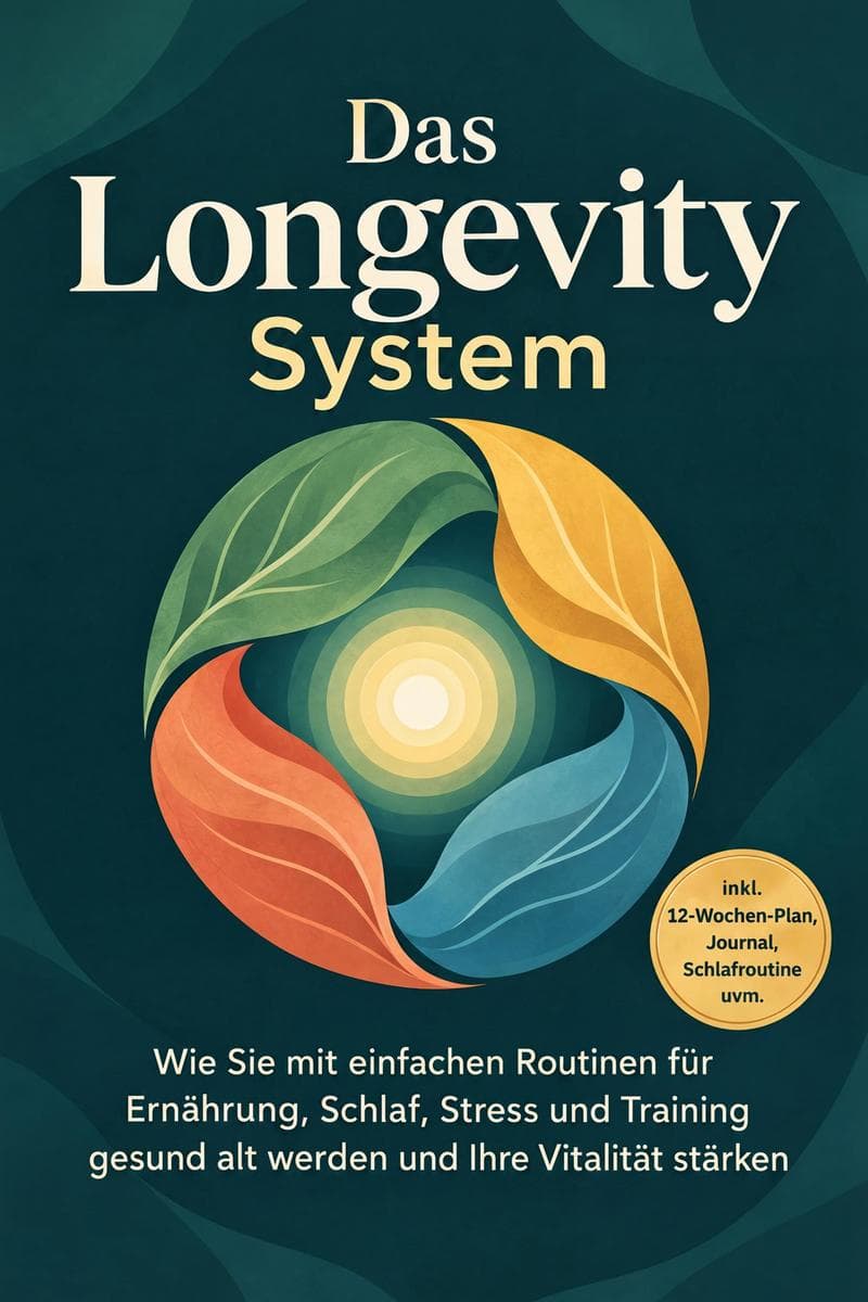 Das Longevity System: Wie Sie mit einfachen Routinen für Ernährung, Schlaf, Stress und Training gesund alt werden und Ihre Vitalität stärken - inkl. 12-Wochen-Plan, Journal, Schlafroutine uvm.