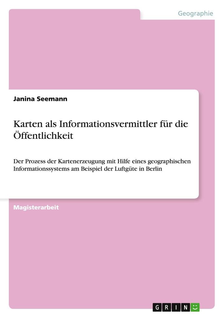 Karten als Informationsvermittler für die Öffentlichkeit