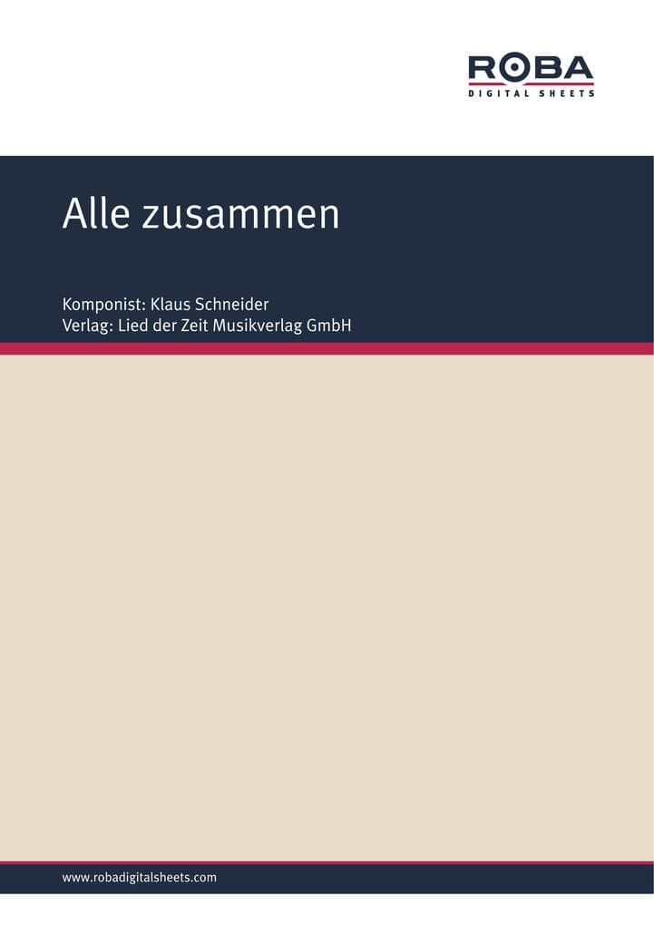 Alle zusammen: Single Songbook