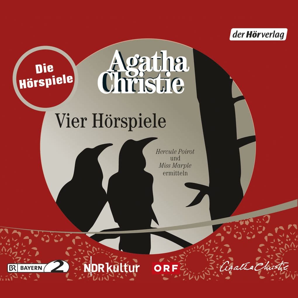 Vier Hörspiele: "Der Mord an Roger Ackroyd" / "Die Fuchsjagd" / "Tod im Pfarrhaus" / "Die spanische Truhe" - Vier Hörspiele mit Miss Marple und Hercule Poirot
