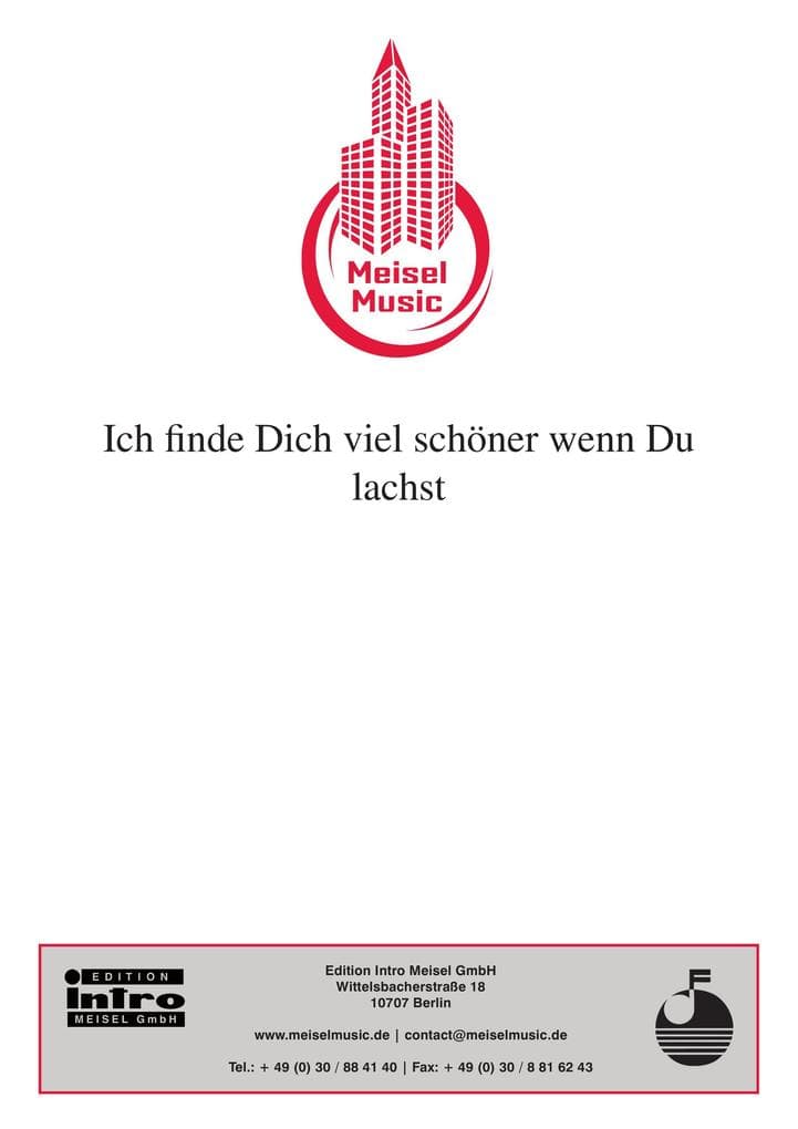 Ich finde Dich viel schöner wenn Du lachst: as performed by Howard Carpendale, Single Songbook
