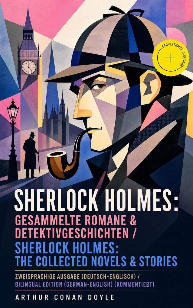 Sherlock Holmes: Gesammelte Romane & Detektivgeschichten / Sherlock Holmes: The Collected Novels & Stories - Zweisprachige Ausgabe (Deutsch-Englisch) / Bilingual edition (German-English) (Kommentiert): Erweiterte Ausgabe. Späte Rache + Das Zeichen der Vier + Das Tal des Grauens + 40 Detektivgeschichten / A Study in Scarlet + The Sign of the Four + The Valley of Fear + 40 Short Stories