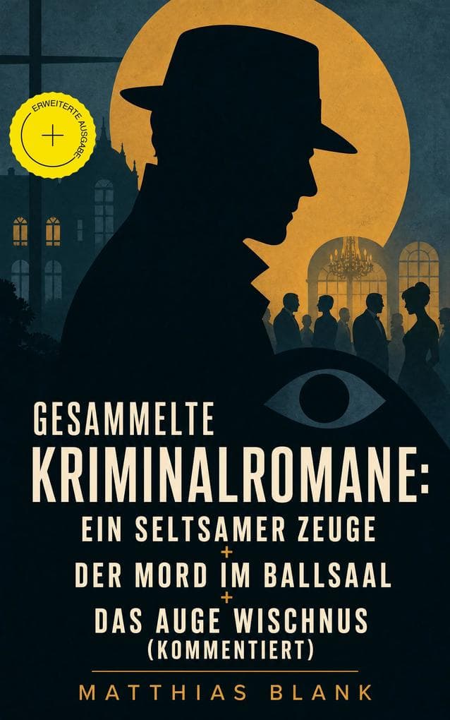 Gesammelte Kriminalromane: Ein seltsamer Zeuge + Der Mord im Ballsaal + Das Auge Wischnus (Kommentiert): Erweiterte Ausgabe. Rätselverbrechen, Indiziensuche und klassische Spannung