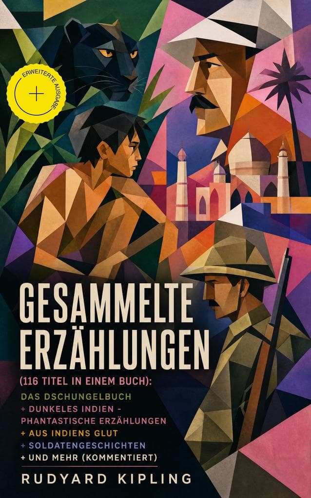 Gesammelte Erzählungen (116 Titel in einem Buch): Das Dschungelbuch + Dunkeles Indien - Phantastische Erzählungen + Aus Indiens Glut + Soldatengeschichten + und mehr (Kommentiert): Erweiterte Ausgabe. Indien, Tiere, Abenteuer