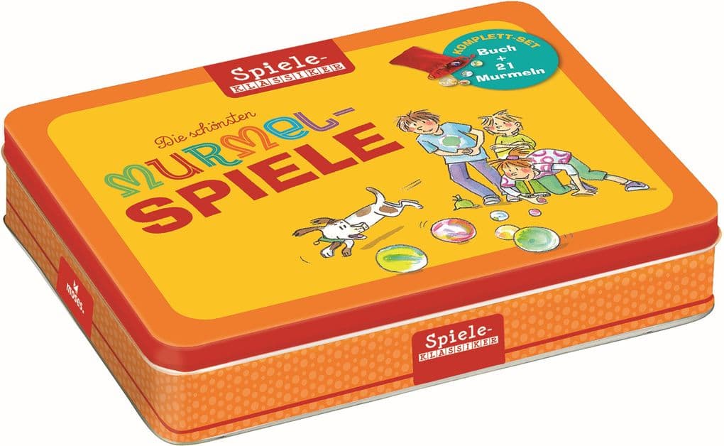 Die schönsten Murmelspiele (Kinderspiel) mit Buch: Spiele-Klassiker - bunte Glasmurmeln - Spielanleitungen