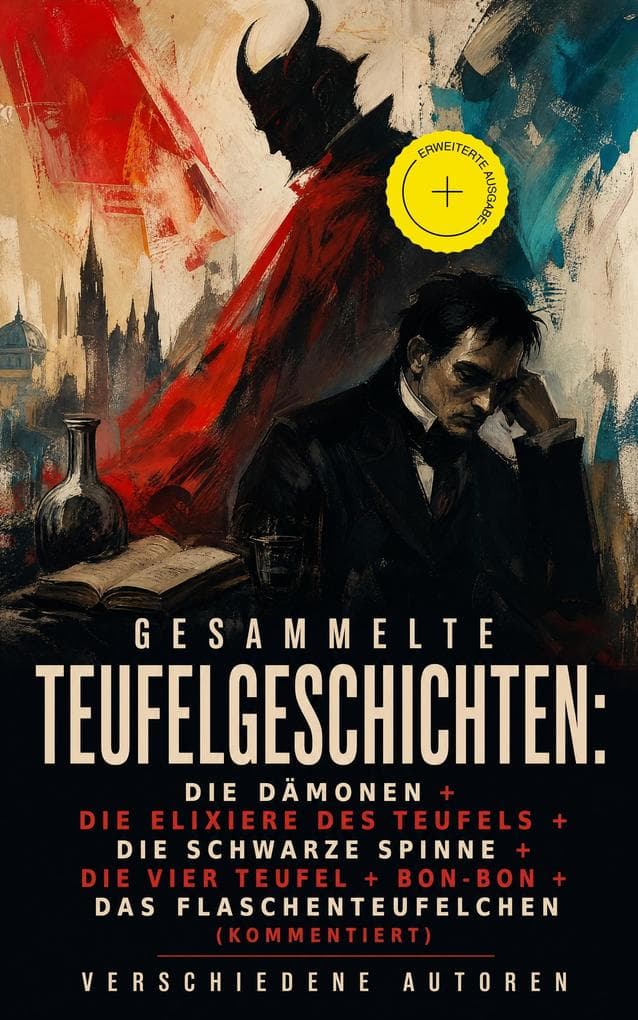 Gesammelte Teufelgeschichten: Die Dämonen + Die Elixiere des Teufels + Die schwarze Spinne + Die vier Teufel + Bon-Bon + Das Flaschenteufelchen (Kommentiert): Erweiterte Ausgabe.