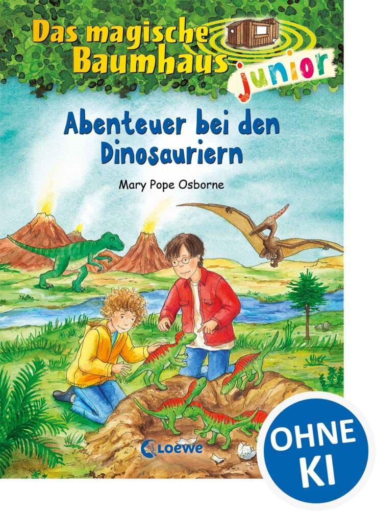 Das magische Baumhaus junior 01 - Abenteuer bei den Dinosauriern: Entdecke mit Anne und Philipp die spannende Welt der Dinos! - Kinderbuch ab 6 Jahren zum Vorlesen und ersten Selberlesen - Mit farbigen Illustrationen