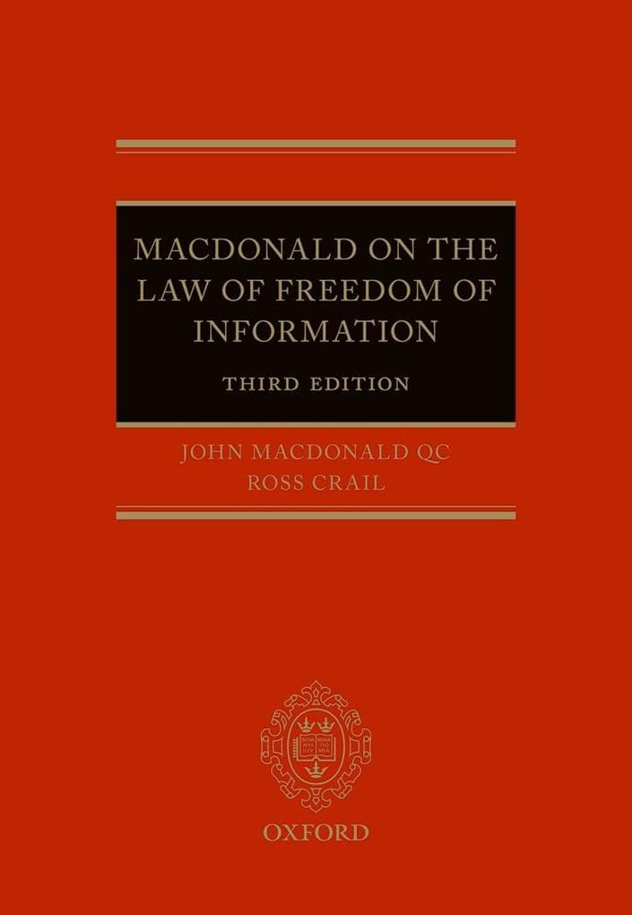 Macdonald on the Law of Freedom of Information