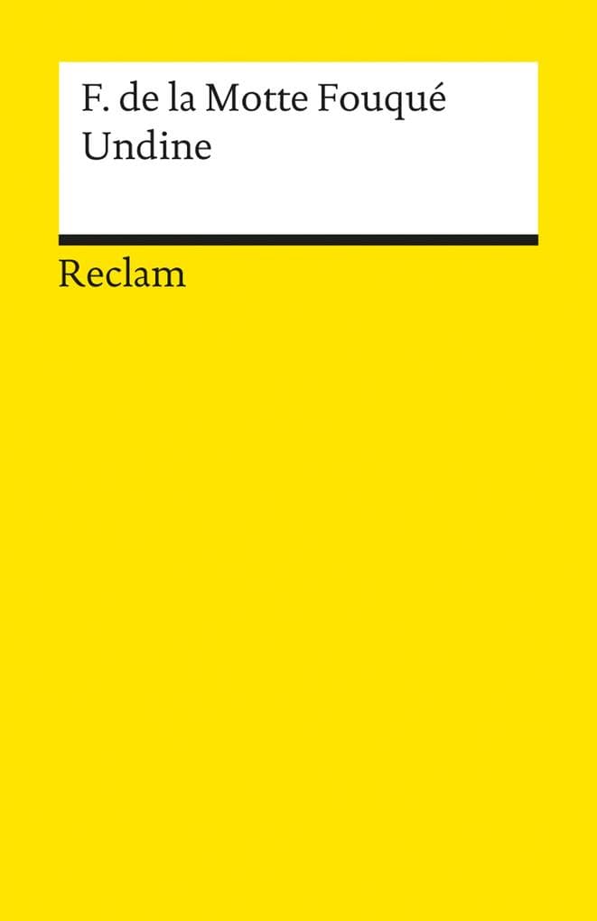 Undine: Eine Erzählung - Fouqué, Friedrich de la Motte - französische Literatur in deutscher Übersetzung