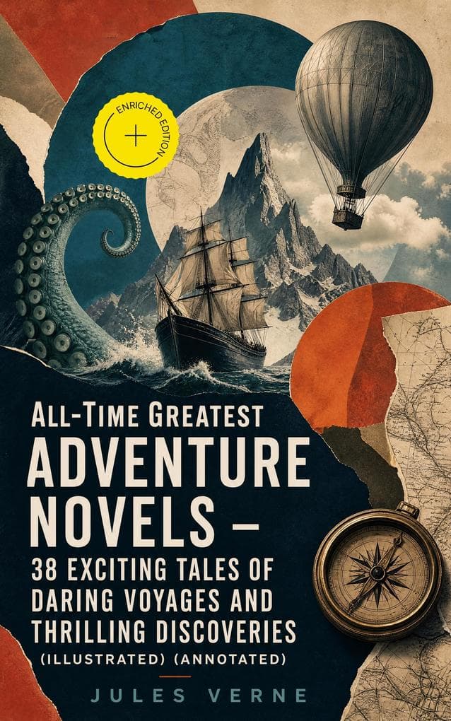 All-Time Greatest Adventure Novels - 38 Exciting Tales of Daring Voyages and Thrilling Discoveries (Illustrated) (Annotated): Enriched Edition. Pioneering Voyages to Unknown Worlds