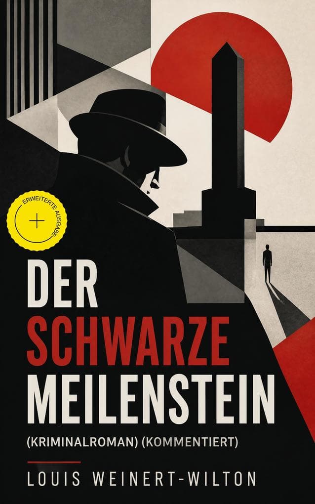 Der schwarze Meilenstein (Kriminalroman) (Kommentiert): Erweiterte Ausgabe. Düstere Spannung um ein Straßenmysterium, eine Unfallserie und geheime Ermittlungen in der Zwischenkriegszeit