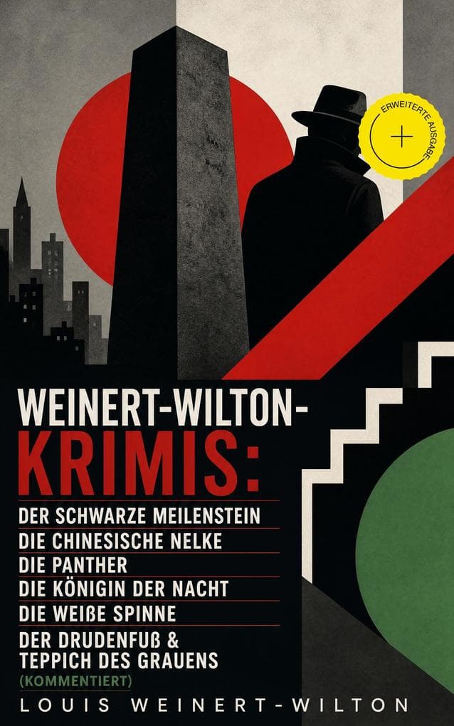 Weinert-Wilton-Krimis: Der schwarze Meilenstein, Die chinesische Nelke, Die Panther, Die Königin der Nacht, Die weiße Spinne, Der Drudenfuß & Teppich des Grauens (Kommentiert): Erweiterte Ausgabe.