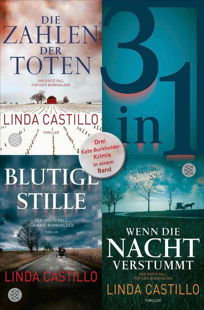 Die Zahlen der Toten / Blutige Stille / Wenn die Nacht verstummt - Drei Kate-Burkholder-Krimis in einem Band: Die ersten drei Fälle in einem E-Book (nur als E-Book erhältlich). eBundle