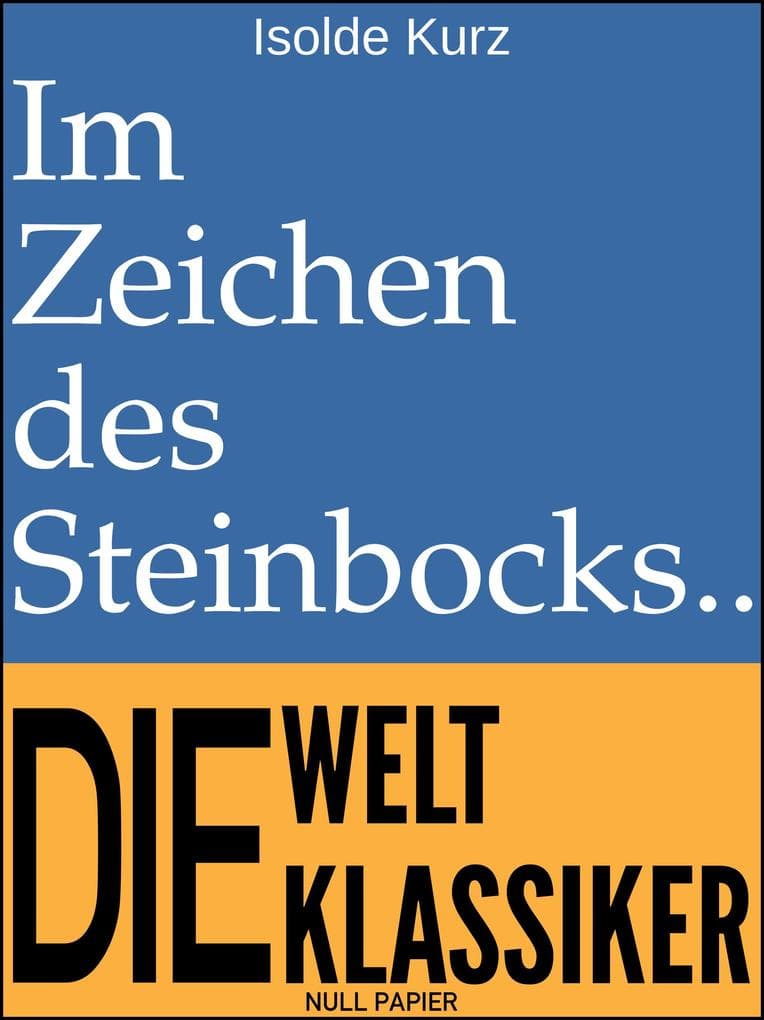 Im Zeichen des Steinbocks: Aphorismen