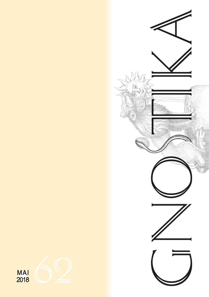 Gnostika 62: Zeitschrift für Symbolsysteme