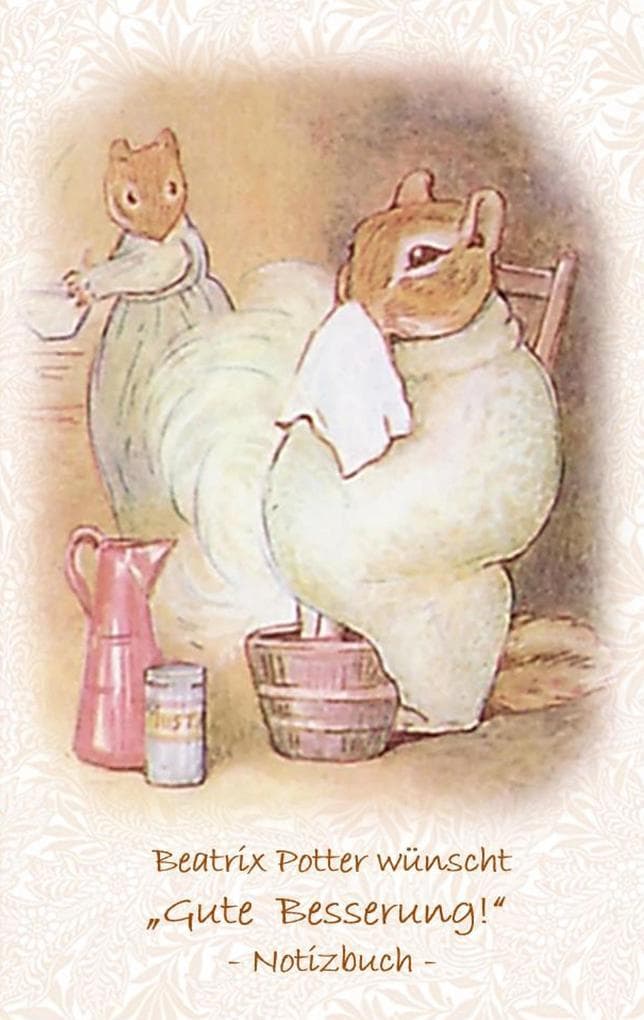 Beatrix Potter wünscht "Gute Besserung!" Notizbuch ( Peter Hase ): Peter Hase, Notizbuch, Notebook, Einschreibbuch, Notizen, Original, Klassiker, Schulkinder, Grundschule, Büro, Studium, Student, Kindergarten, Weihnachten, Silvester, Nikolaus, Ostern, Geburtstag, Jugendliche, Erwachsene, Geschenkbuch, Geschenk