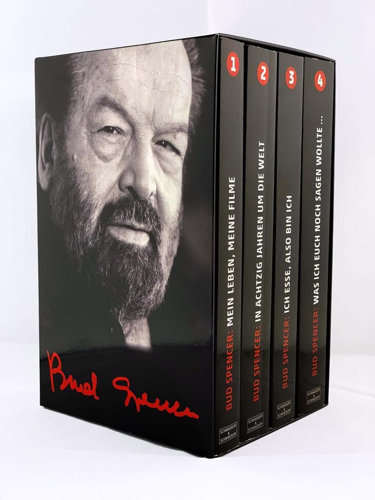 Bud Spencer: Alle vier Bud-Spencer-Paperbacks im Schuber: Mein Leben, meine Filme; In achtzig Jahren um die Welt; Ich esse, also bin ich; Was ich Euch noch sagen wollte ...