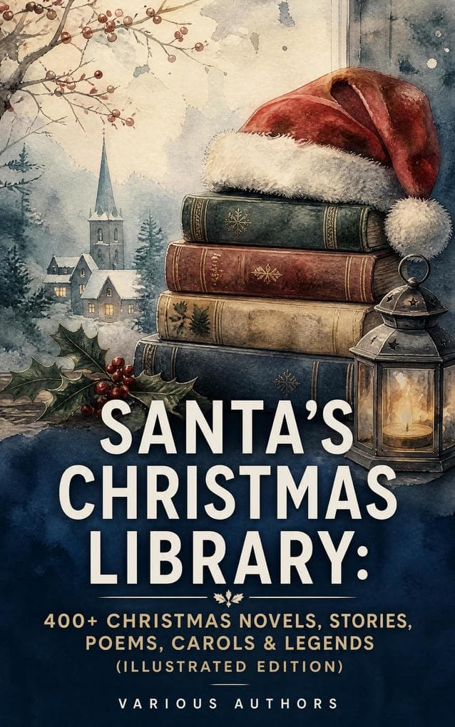 Santa's Christmas Library: 400+ Christmas Novels, Stories, Poems, Carols & Legends (Illustrated Edition): An Illustrated Treasury of Holiday Tales, Poems & Carols