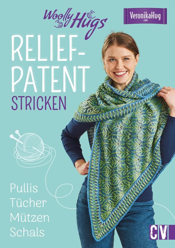 Woolly Hugs Reliefpatent stricken: Pullis, Tücher, Mützen, Schals
