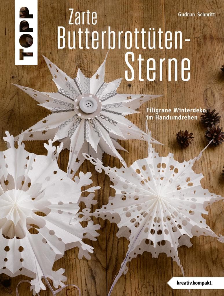 Zarte Butterbrottütensterne: Filigrane Winterdeko im Handumdrehen