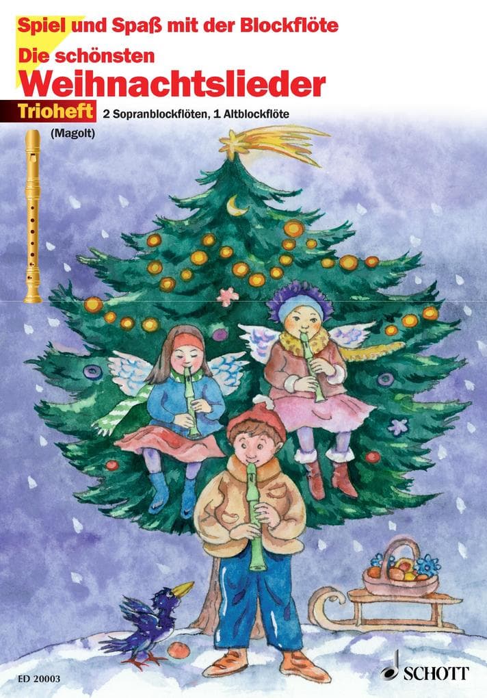 Die schönsten Weihnachtslieder: 3 Blockflöten (SSA)