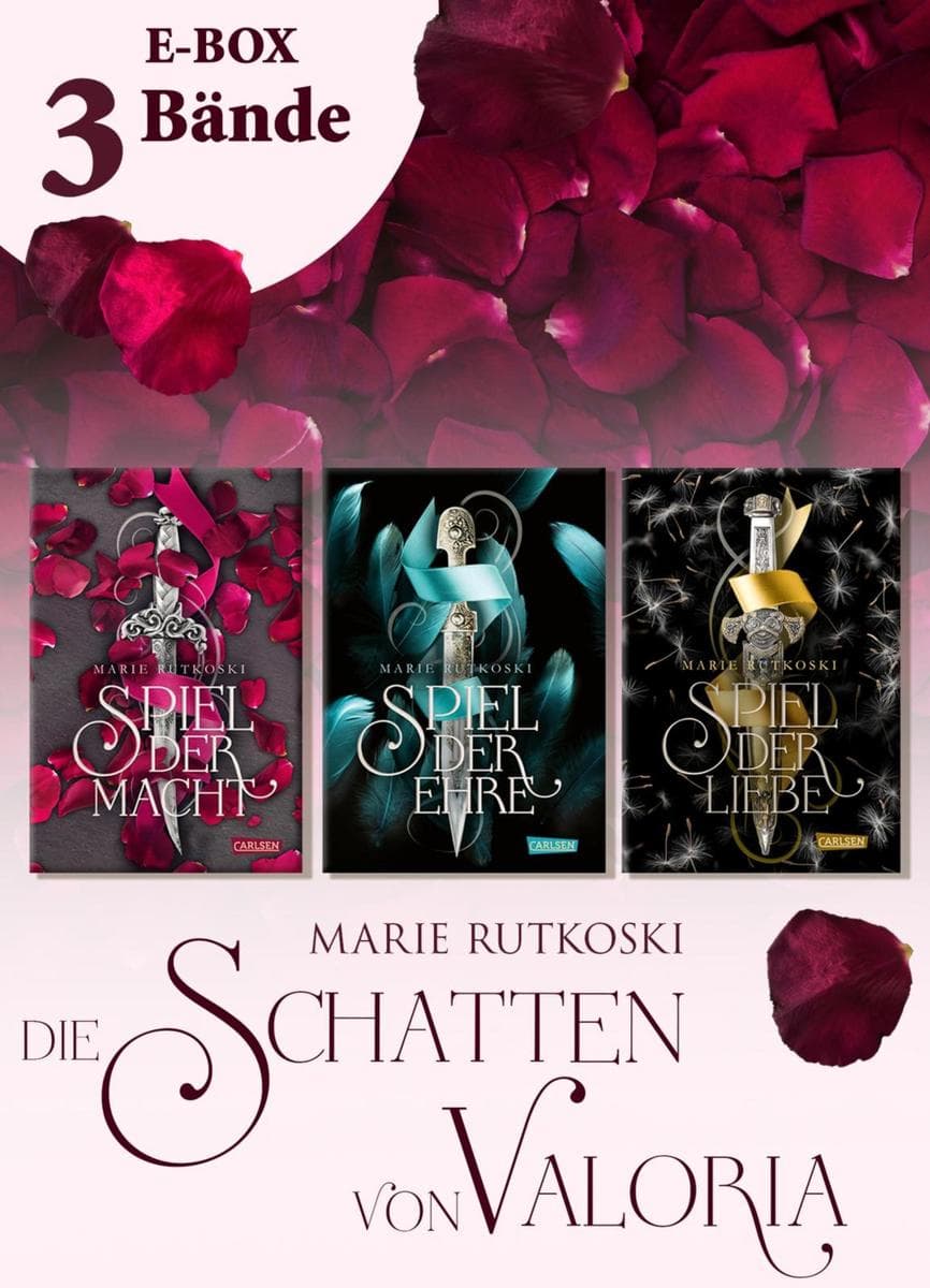 Spiel der Macht - Alle drei Bände der romantischen Fantasy-Trilogie im Sammelband (Die Schatten von Valoria): Fantasy Romance mit historischem Setting