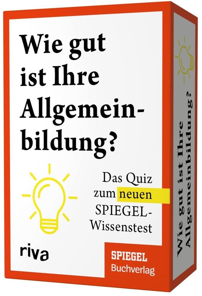 Wie gut ist Ihre Allgemeinbildung?: Das Quiz zum neuen SPIEGEL-Wissenstest | Das perfekte Geschenk zu Geburtstag oder Weihnachten für alle Quizfans. Schule dein Allgemeinwissen